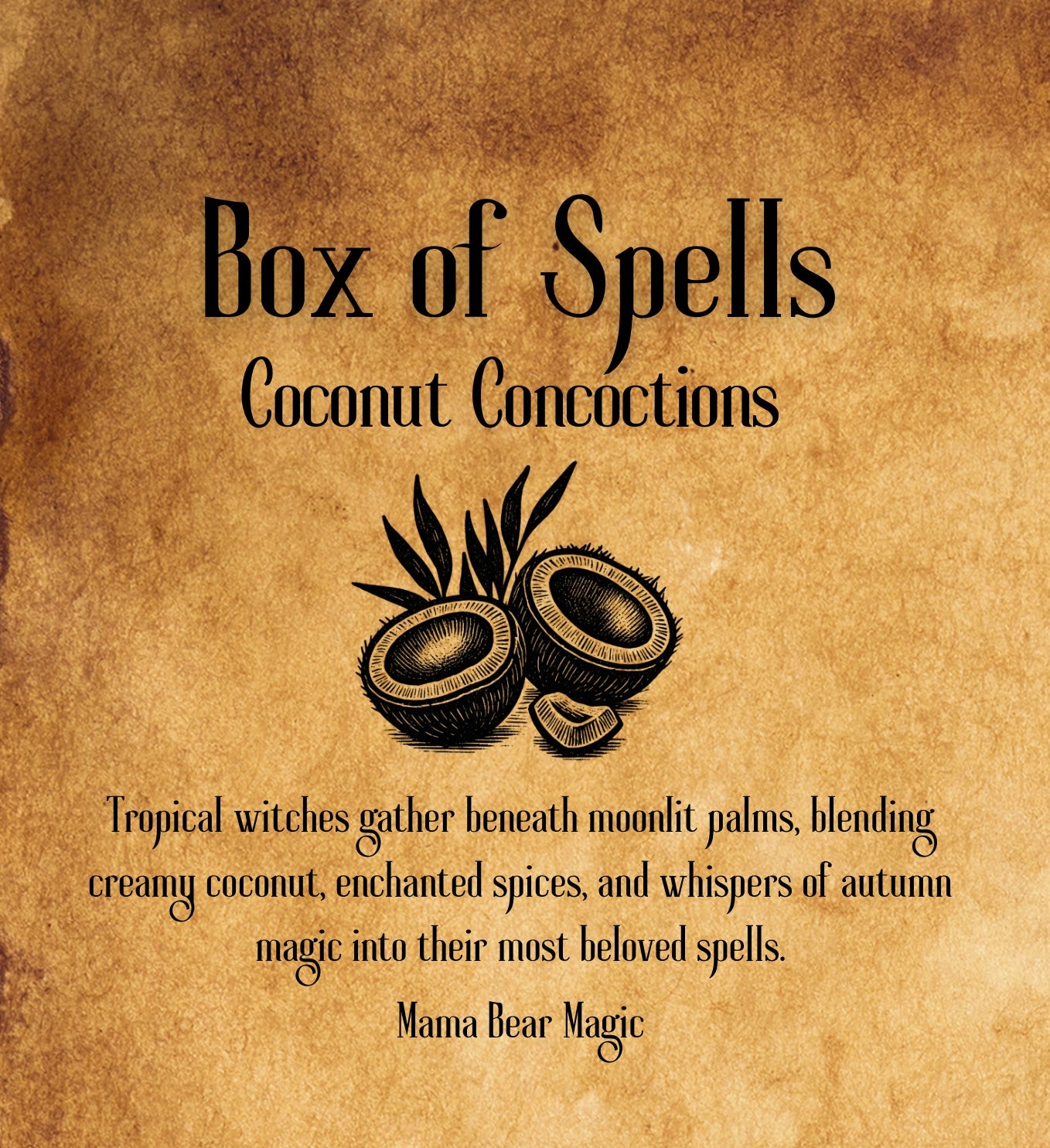 Coconut Concoctions Spell Box